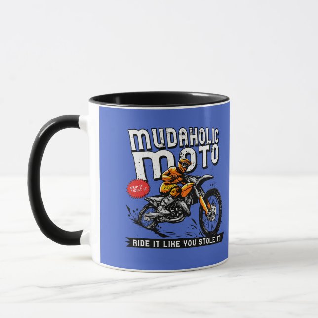 Taza Motocross Moto Dirt Bike Motocross Motorcycle  (Izquierda)