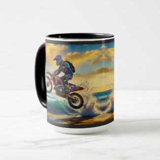 Taza Motocross Racer en Beach Race II