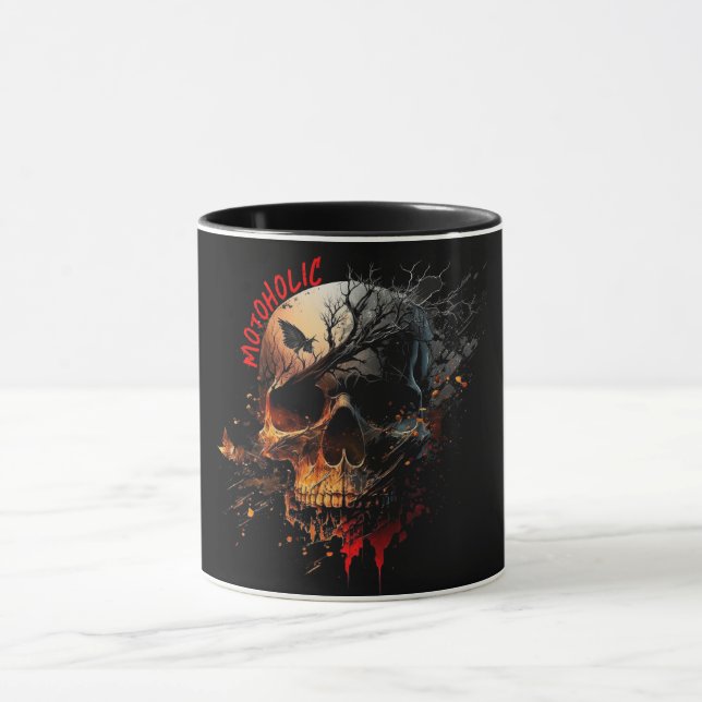 Taza Motoholic acuarela (Centro)