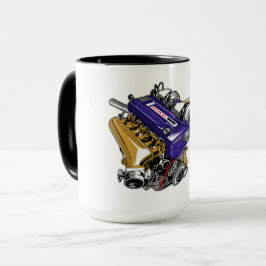 TAZA MOTOR DE TURBO DE SEIS CICLINDRO JDM