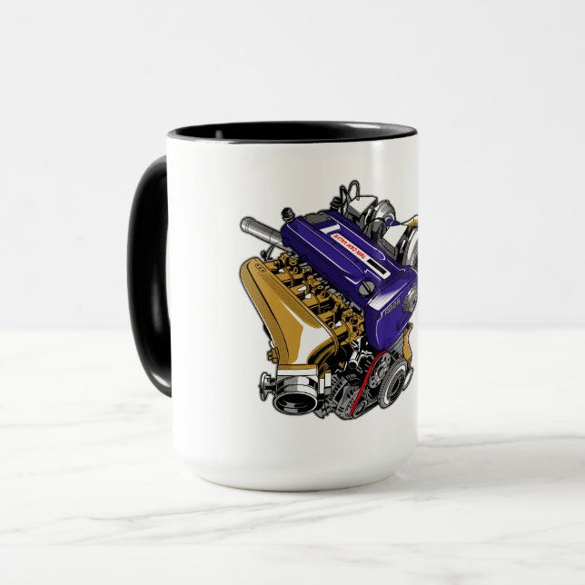 TAZA MOTOR DE TURBO DE SEIS CICLINDRO JDM (Anverso izquierdo)