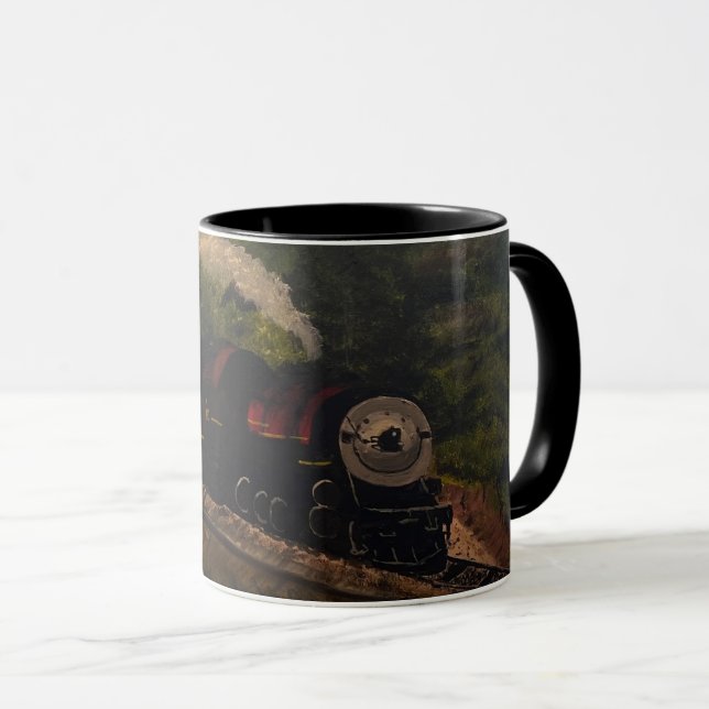 Taza Motor de vapor antiguo, original por Gary Poling (Anverso derecho)