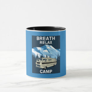 Taza Motorhome RV Camper Van Viajes Retro