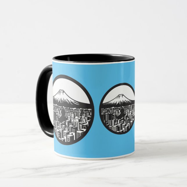 Taza mount fuji,japan,mug (Anverso izquierdo)