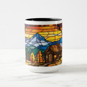 Taza Mountain Retret Sed Glass Look Nature