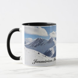 Taza Mountaineering with Climber Silhouette and Mtns