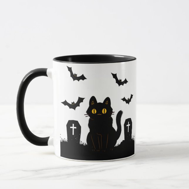Taza mourning kitty mug (Izquierda)