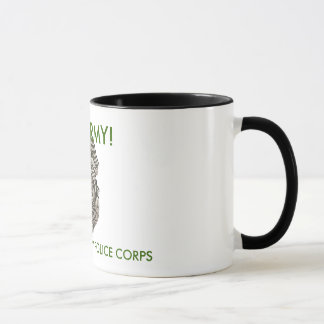 Taza ¡MPBadge, VA EJÉRCITO! , CUERPO DE LA POLICÍA