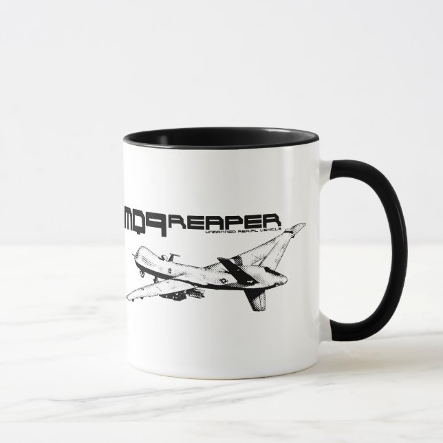Taza MQ-9 Reaper 11 oz Ringer Mug (Derecha)