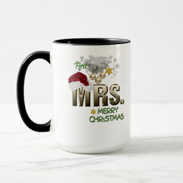 Taza MRS. Primera Navidad (Izquierda)