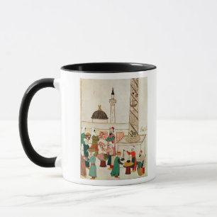 Taza Ms 1671 un bazar en Estambul, c.1580