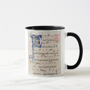 Taza Ms 561 página con "P inicial historiated" que