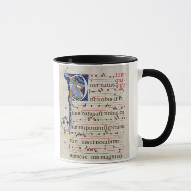 Taza Ms 561 página con "P inicial historiated" que (Derecha)