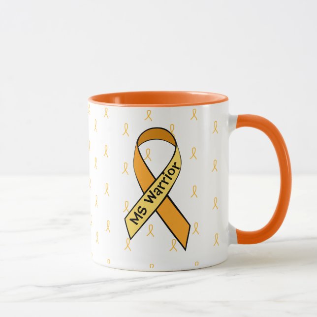 Taza MS Múltiple Esclerosis Sensibilización Cinta Coffe (Derecha)