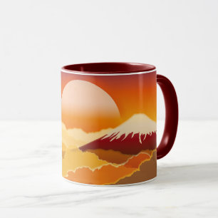 Taza Mt. FUJI Sunset Japan