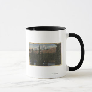 Taza Mt. Jefferson, Oregon - visión desde el lago hunt