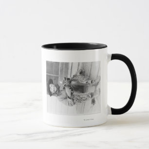 Taza Muchacho joven vestido como vaquero con los