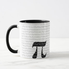 Taza Muchos dígitos de la constante matemática de Pi