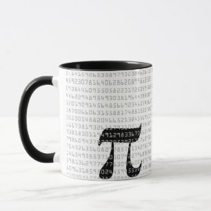 Taza Muchos dígitos de la constante matemática de Pi