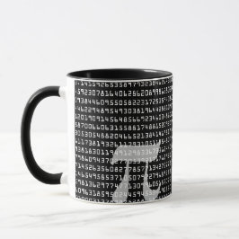 Taza Muchos dígitos de la constante matemática de Pi