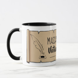 Taza Muelle de plumas de desplazamiento público del Not