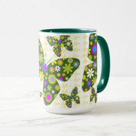 Taza Muerco de la vida de las mariposas