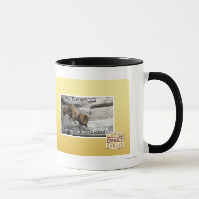 Taza ¡Muérdame es apenas una expresión! (Derecha)