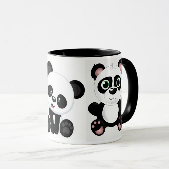 Taza Muerga de bebé de Cute Panda (Anverso derecho)