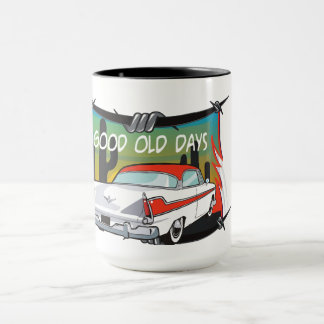 Taza Muerga de coches clásica de los buenos tiempos