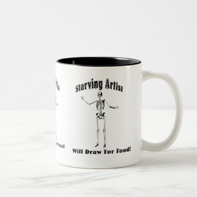 Taza muerta de hambre del artista (Derecha)
