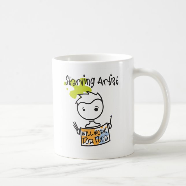 Taza muerta de hambre del artista (Derecha)