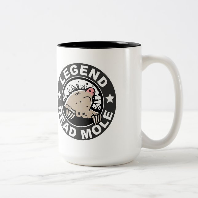 Taza muerta del topo de la leyenda (Derecha)