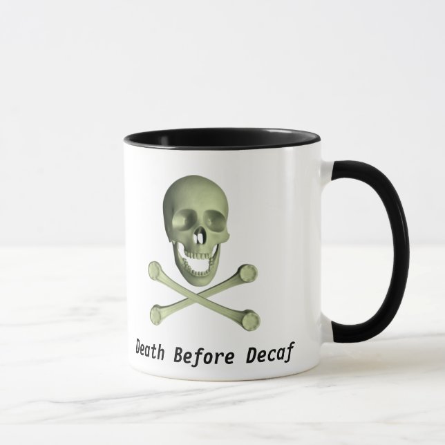 Taza Muerte antes del Decaf (Derecha)
