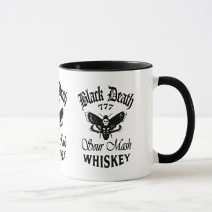 Taza Muerte negra 777 - Whiskey de cabeza de muerte