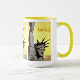 Taza Muertes de Viajes de Vintage de Nueva York USA