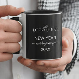 Taza Muertes del logo de la Compañía Negra y Blanca