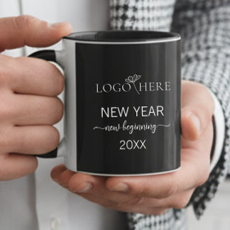 Taza Muertes del logo de la Compañía Negra y Blanca