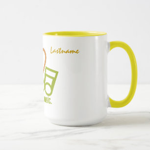 Taza Muertes del personalizado de música Peace Love