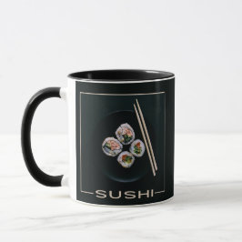Taza Muertes en monograma de personalizado de sushi