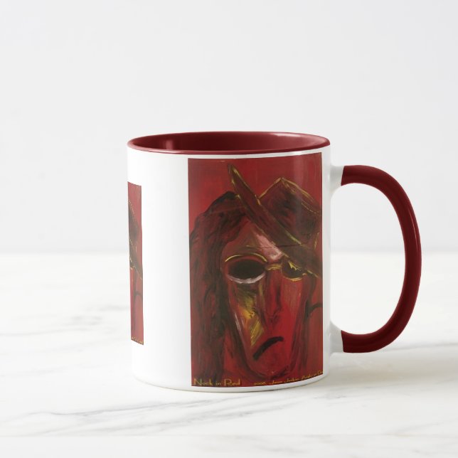 Taza muesca en rojo (Derecha)