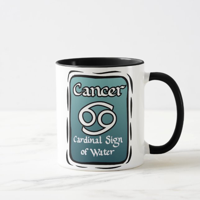 Taza Muestra del zodiaco del cáncer (Derecha)