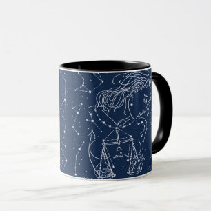 Taza Muestra del zodiaco del libra