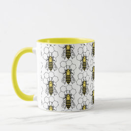 Taza Mug - Abejas amarillas y negras