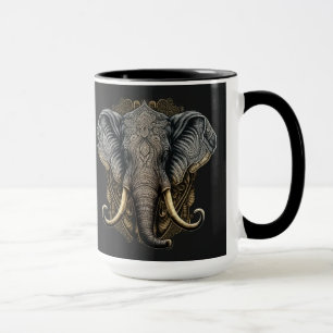Taza Mug acuática para elefantes místicos
