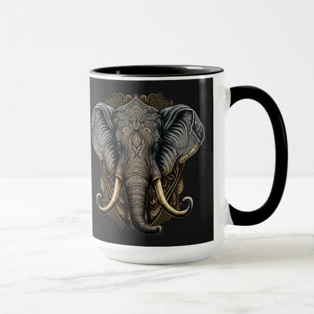 Taza Mug acuática para elefantes místicos (Derecha)