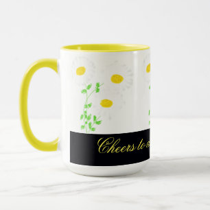 Taza Mug Amarilla De La Daisy, Alegría A Un Día Increíb