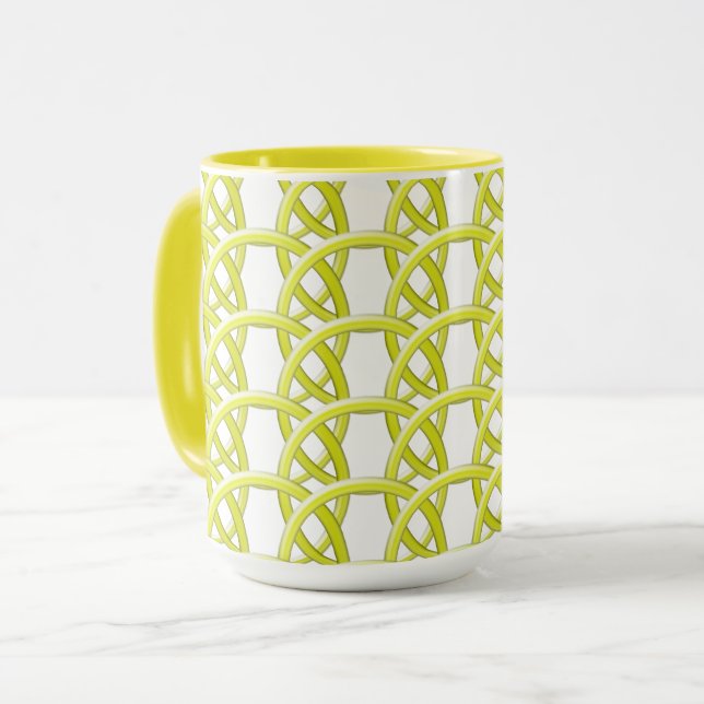 Taza Mug - Anillos amarillos entrelazados (Anverso izquierdo)