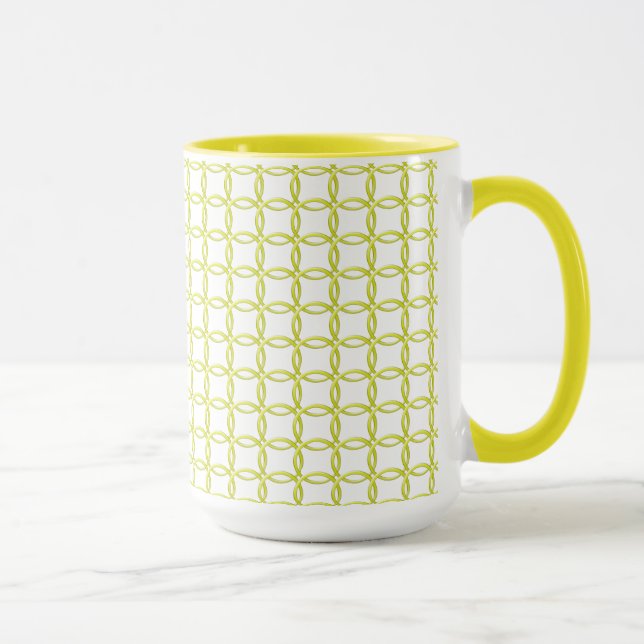 Taza Mug - Anillos de bloqueo amarillo (Derecha)
