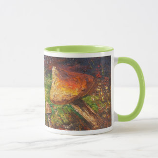 Taza Mug Ann Hayes pintando hongos