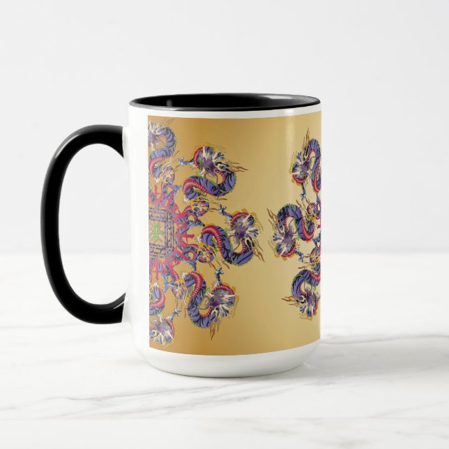 Taza Mug Año Dragón Mah Jongg (Izquierda)